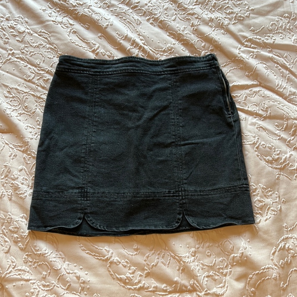 Denim mini skirt